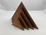 Briefhalter Briefablage Dreieck Holz Vintage. Art.-Nr. 845