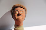 Zierkorken Flaschen- verschluss Terracotta Santons-Krippenfigur Männerkopf mit Basken-Mütze. Art.-Nr. 2360