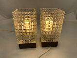Nachttischlampe Vintage Pressglas. Art.-Nr. 2061