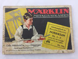 Märklin Metallbaukasten antik Anleitungsbuch No. 71a zu Metallbaukasten Nr. 1-3. Art.-Nr. 4154
