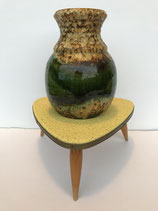 Keramik Vase West Germany Bay Tischvase 60/70er Jahre Fat Lava. Art.-Nr. 1145