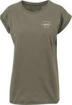 Extended Shoulder Tee Olive