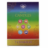 Chakra Set mit 7 Zauberkerzen - 7 Chakren