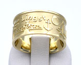 Insel-Ring Zingst aus 585-Gelbgold poliert, teilmattiert  001/ZR/GG/585