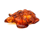 Meeresschildkröte aus Naturbernstein, Handarbeit   011/BS/turtle