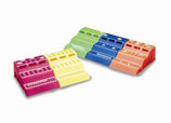 Gradilla de 3 líneas, paquete con 5 piezas, Marca Heathrow Scientific HS4289A Color Natural $ 324 Más IVA | HS4289B $ 491 Más IVA