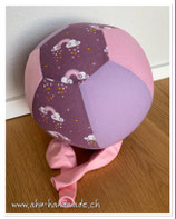Luftballonhülle "Regenbogen" rosa/lila