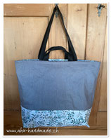 IKEA Tasche Zweige und Trauben grau