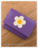 Portemonnaie klein "flieder mit Blume"