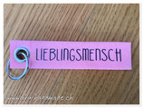 Schlüsselanhänger "Lieblingsmensch" rosa