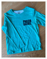Langarmshirt grün "FRECHDACHS" Grösse 86