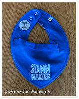 Dreieckstuch Pippi "STAMMHALTER" blau