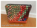 Krimskrams Täschchen Mosaik/Boden orange - H14/L18/T5