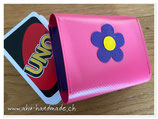 Spielkarten Etui klein (pink/dunkelviolette mit Herz dunkelviolette)