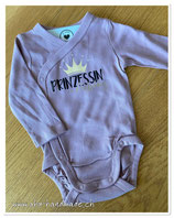 Body langarm violette "Prinzessin in Ausbildung" Grösse 62