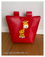 Laufradtäschli  "Giraffe" rot