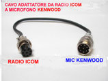Cavo adattatore 8 pin Kenwood  out 8 pin Icom