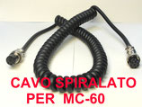 Cavo spiralato 8 poli ICOM - 8 PIN KENWOOD per Mc-60 kenwood