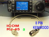 Cavi adattatore rj-45 Icom a 8 Pin Kenwood conversione diretta