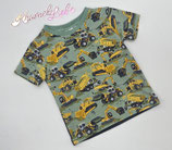 T-Shirt BAUFAHRZEUGE schattengrün TSB12-1