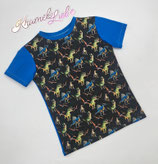 T-Shirt DINOSAURIER türkisblau(Gr.122) TS07/122