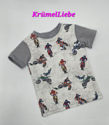 T-Shirt MOTORRAD / MOTOCROSS grau (Gr.116) TS15/116