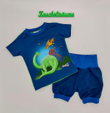 Dinosaurier - Set PETROL SOSE04 (Shirt&kurze Hose)