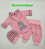 Babyset rosa HIPPO mit Kuscheldecke (Gr.62/68) JHB20/6268