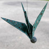 Grande grue en origami, Maneki Neko (33 cm les ailes ouvertes)
