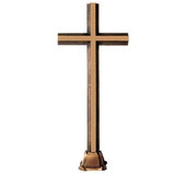 Croix sur socle - Bronze