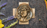 Bronze - Christ et croix - FF-