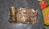 Bronze - Parchemin "Le temps passe Le souvenir reste" - FF-BHXF