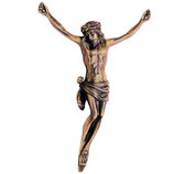 Christ sur croix - Bronze
