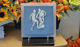 Plaque en altuglas et grès cérame bleu foncé - SAR-
