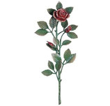 Bouquet décoré en rouge - Bronze - 1551DR