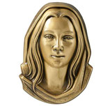 Visage de la Vierge - Bronze