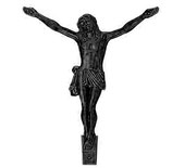 Christ sur croix - Noir