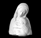 Buste de la Vierge avec enfant - Marbre