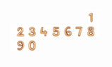 Chiffre - Alphabet Méditerranée : 6 cm