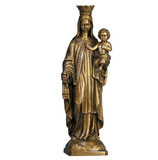 Vierge de Carmen avec couronne classique - Bronze