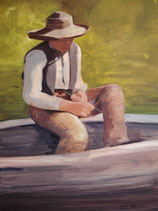 Jeune homme à la rivière