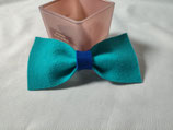 Nœud feutre turquoise