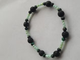 Bracelet diffuseur malachite et Pierres de lave