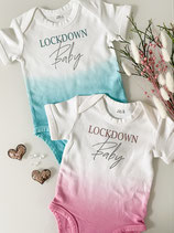Babybody "Lockdown Baby" mit Farbverlauf pink oder türkis