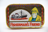 Fisherman's Friend Blechdose Dampfer Seemann rot gelb alt