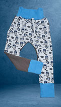 Pumphose Gr. 110 blau/grau