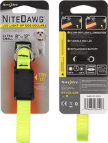 NiteDawg LED Hundehalsband Gelb - Grösse XS