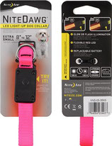 NiteDawg LED Hundehalsband Pink - Grösse XS