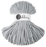 Light Grey- Bobbiny Premium Baumwoll-Flechtkordel - 5mm x 100m
