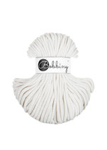 Off White - Bobbiny Premium Baumwoll-Flechtkordel - 5mm x 100m